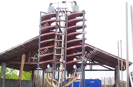 Spiral chute for quartz processing.jpg Spiral chute for quartz processing.jpg